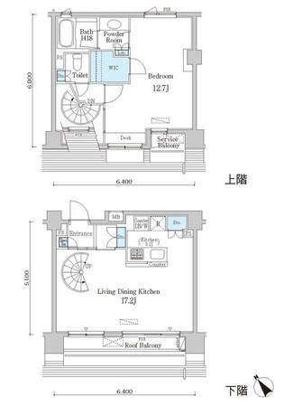 クインテット恵比寿の物件間取画像